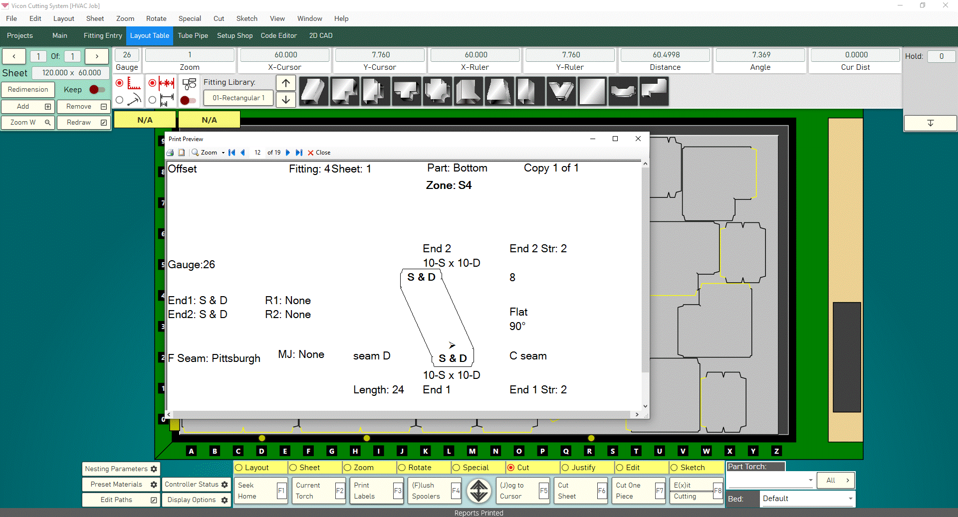 Vicon HVAC Software Label Screen Vicon HVAC Software Label Screen